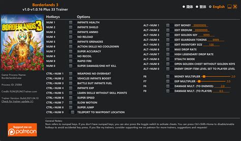 Borderlands 3 Cheats & Trainers for PC .